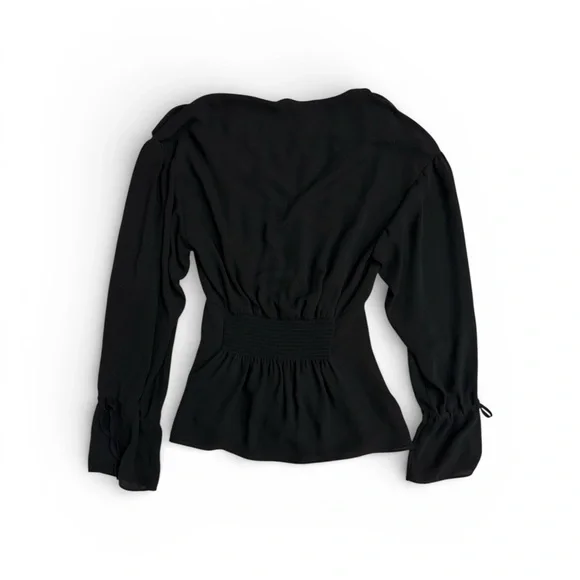 All Saints Women’s Smocked waist top Black Size XS - Picture 4 of 12